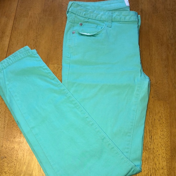 NWOT Seafoam Green Jeans - Picture 1 of 4